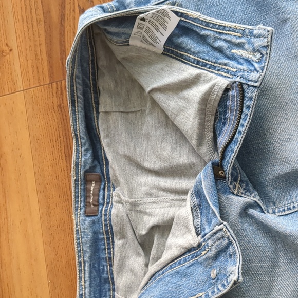 Denver Hayes jean stretchy skirt shorts light washed demin - Picture 3 of 7